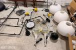 Parti med lamper, armaturer og dekorbelysning
