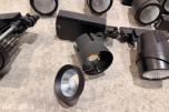 Parti med LED skinnespotter og belysningsutstyr
