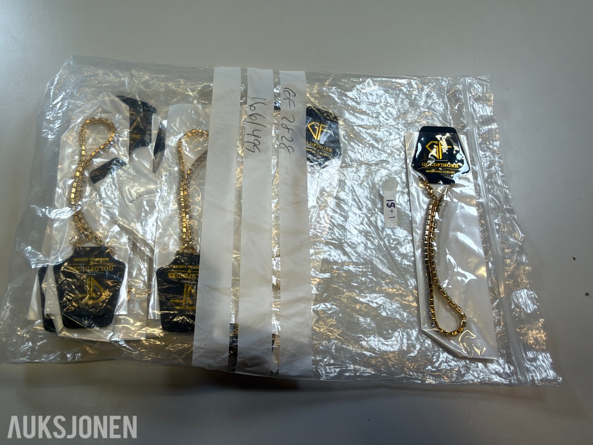 Ca 1200 stk smykker - halskjeder, armbånd og øredobber