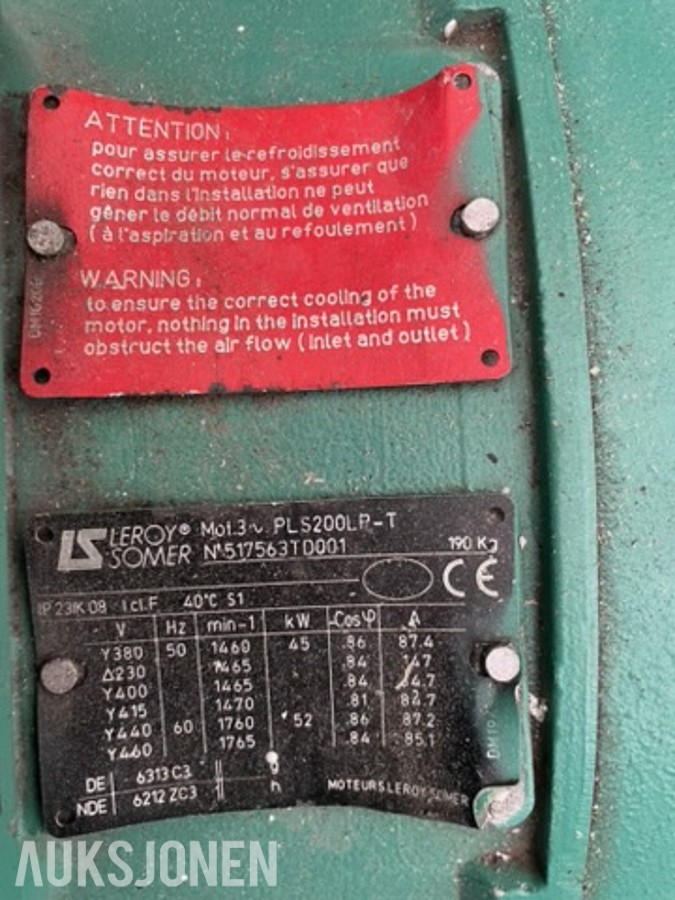 Leroy-Somer PLS200LP-T elektromotor 15 kW