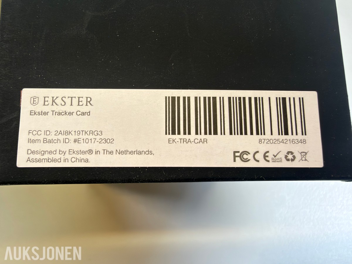Parti Ekster Key Tracker og Tracker Card