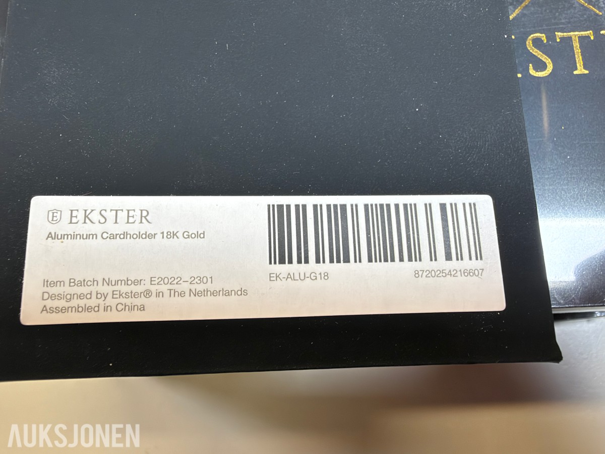 Parti Ekster Aluminum Cardholder – 18K Gold og Rose