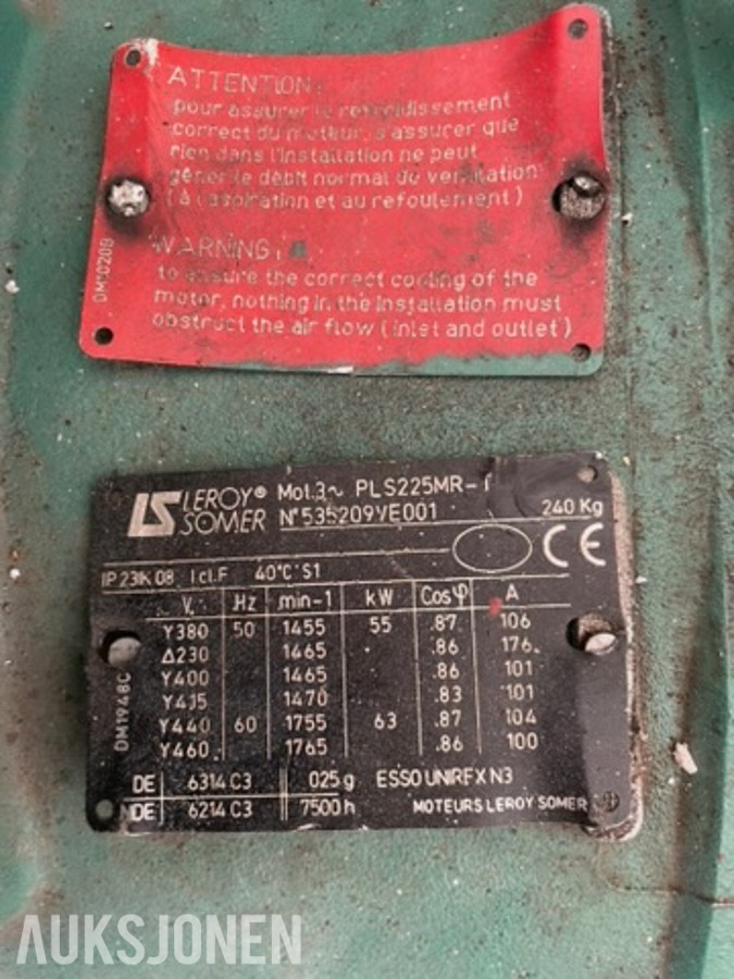 Leroy-Somer PLS elektromotor 75 kW