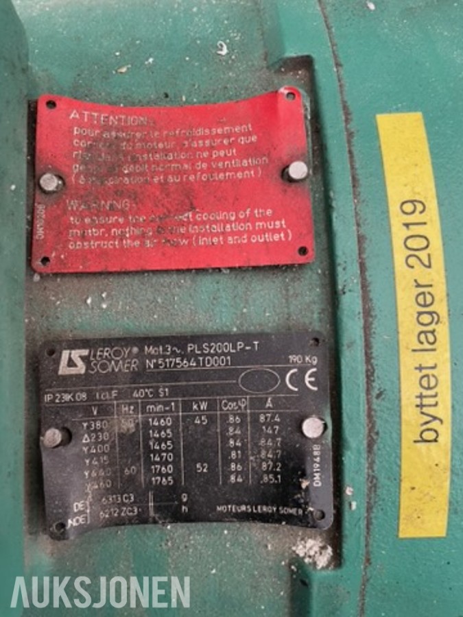 Leroy-Somer PLS200LP-T elektromotor 45 kW