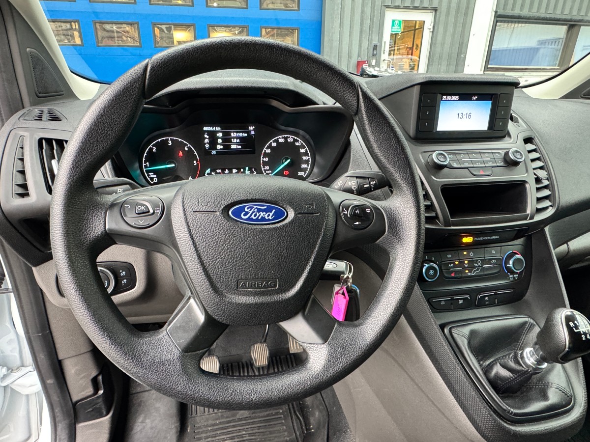 2018 Ford Transit Connect 230 L1 1,5 TDCi 100hk - Gått kun 46.035 km - 3 seter - Hengerfeste - Innredning - Historikk - EU ok til februar 2027