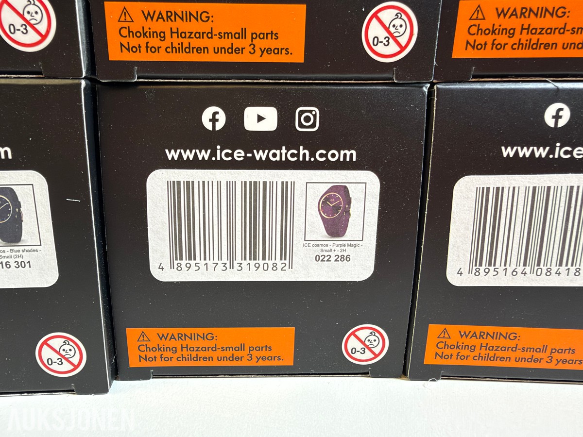 Stort parti ICE-Watch armbåndsur – ICE Cosmos og flere modeller