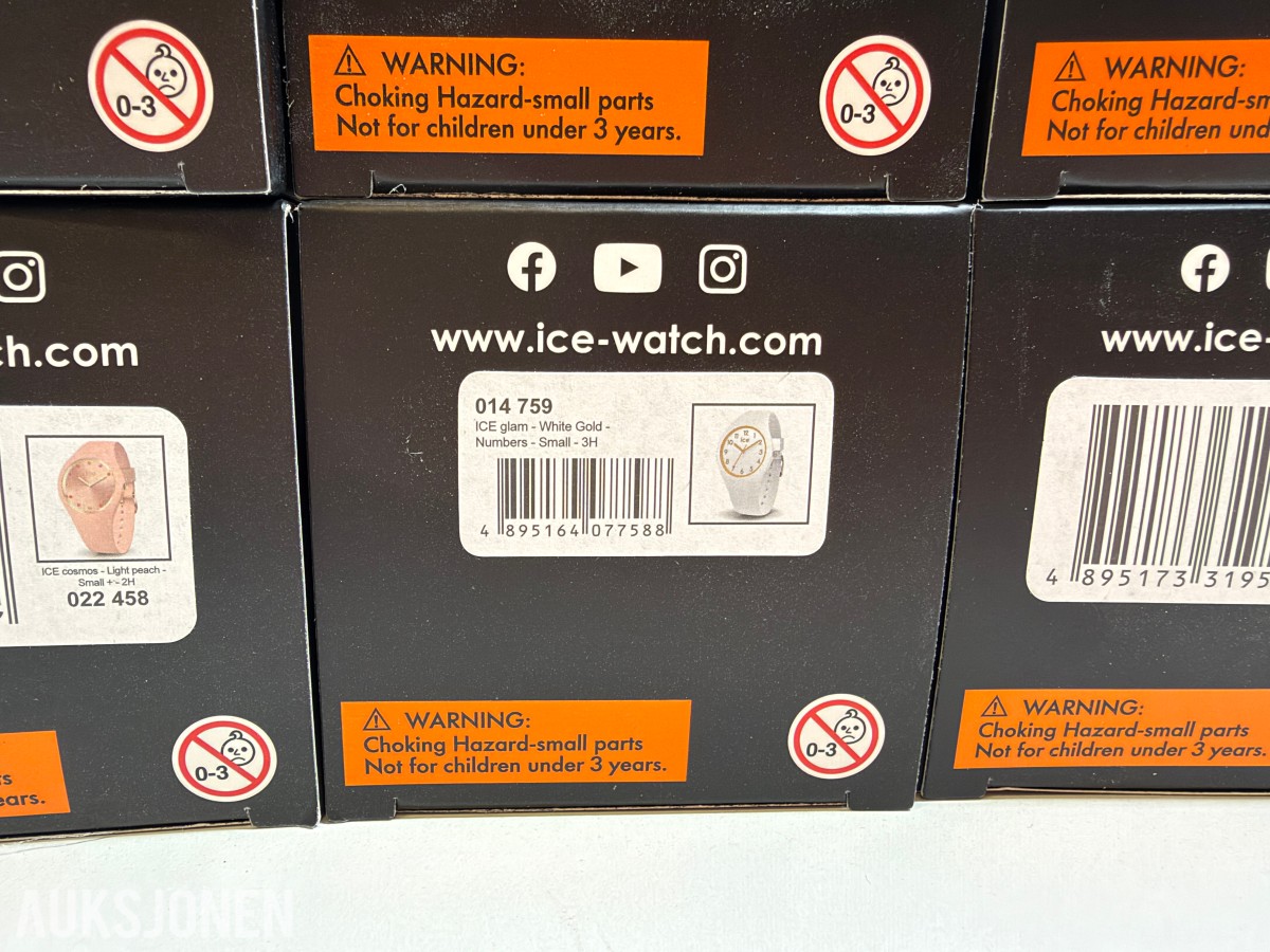 Stort parti ICE-Watch armbåndsur – ICE Cosmos og flere modeller