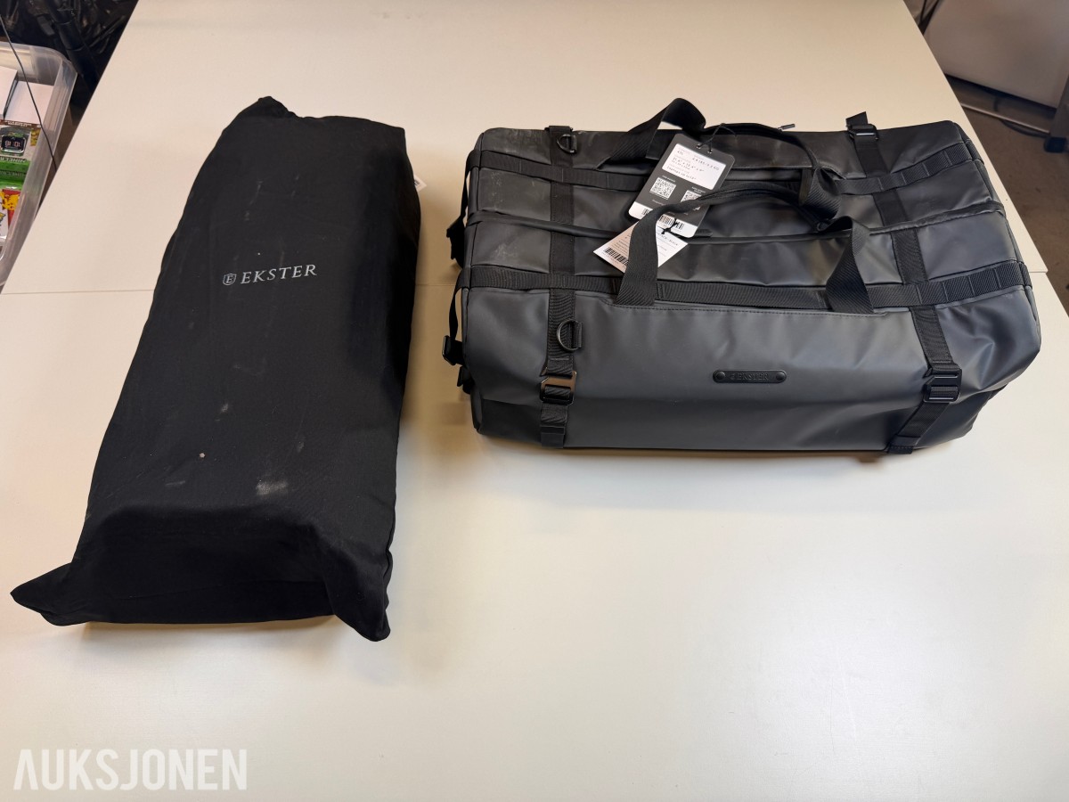2 stk Ekster Duffel Backpack 43L – sort
