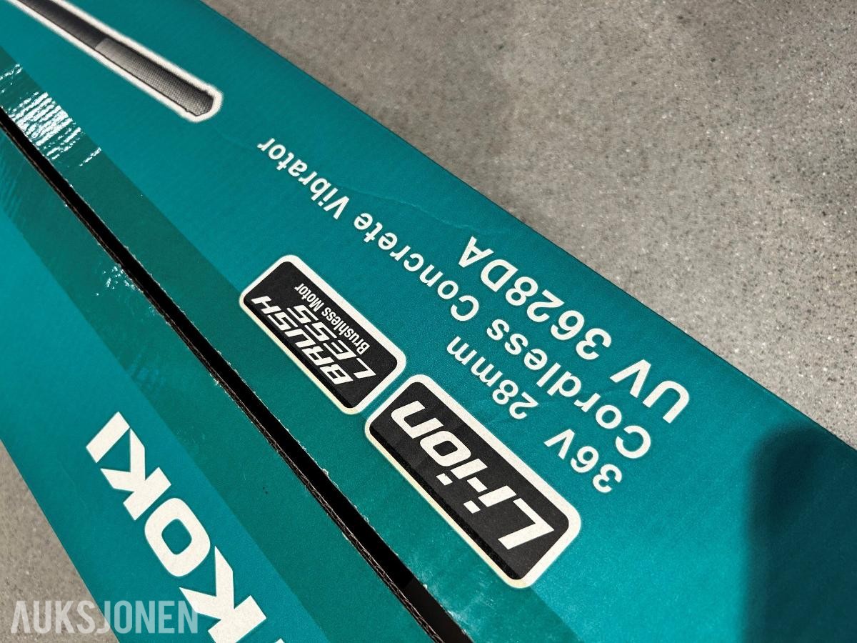 2020 BETONGVIBRATOR UV3628DA KM HIKOKI 36V MV KUN MASKIN UV3628DA
