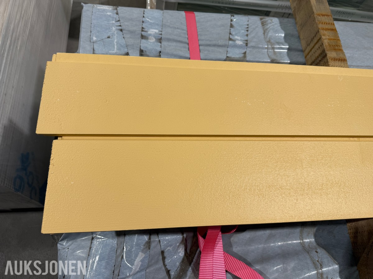 Stort parti med dobbelfalsa kledning 19x173 - brannhemmande måling