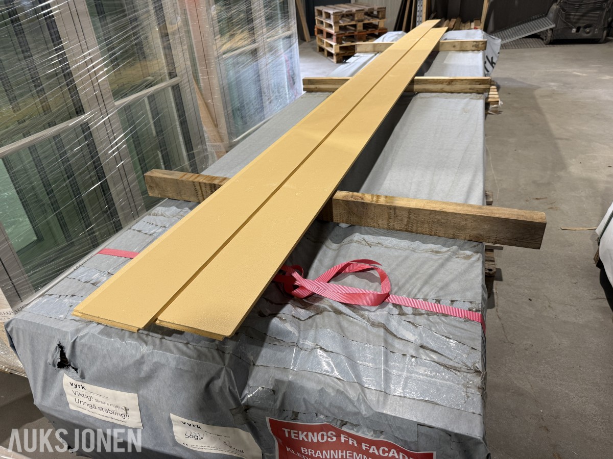 Stort parti med dobbelfalsa kledning 19x173 - brannhemmande måling