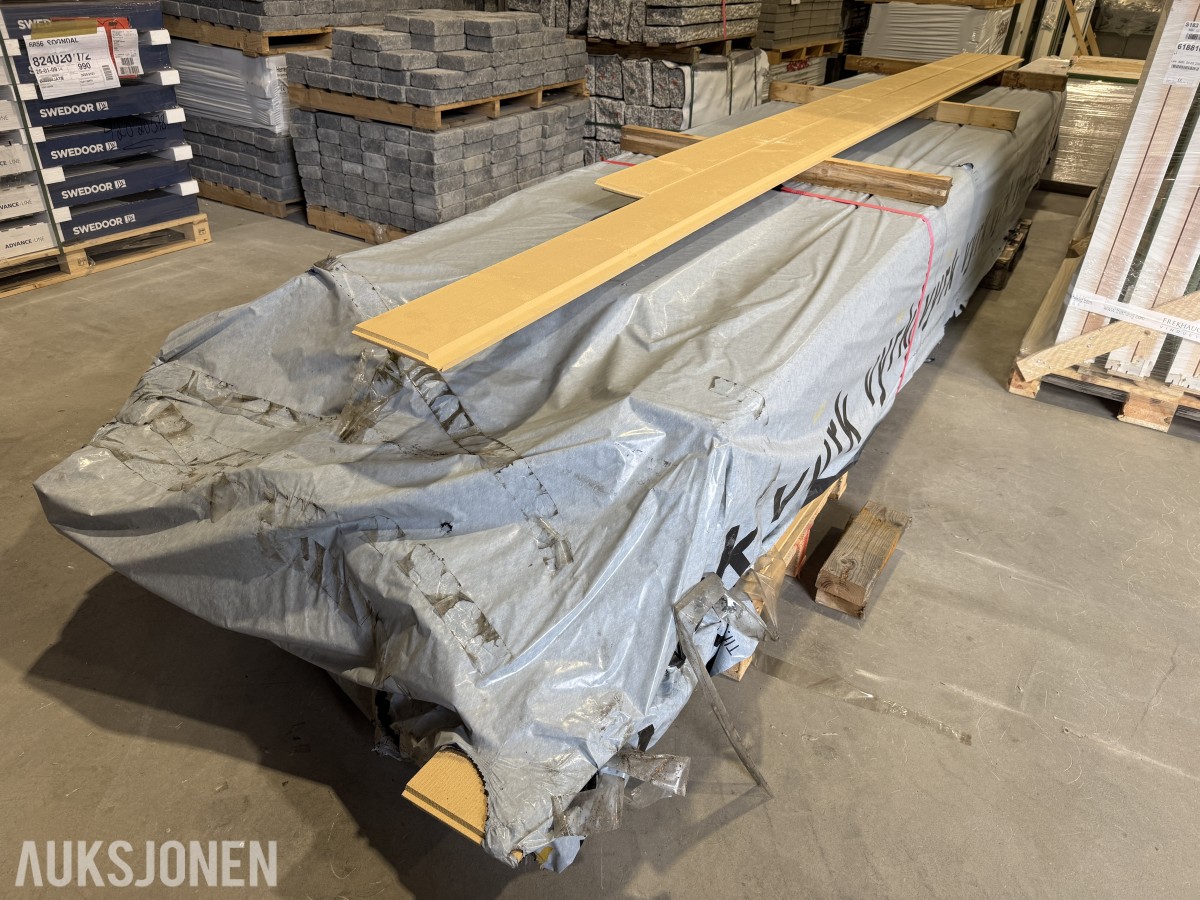 Stort parti med dobbelfalsa kledning 19x173 - brannhemmande måling