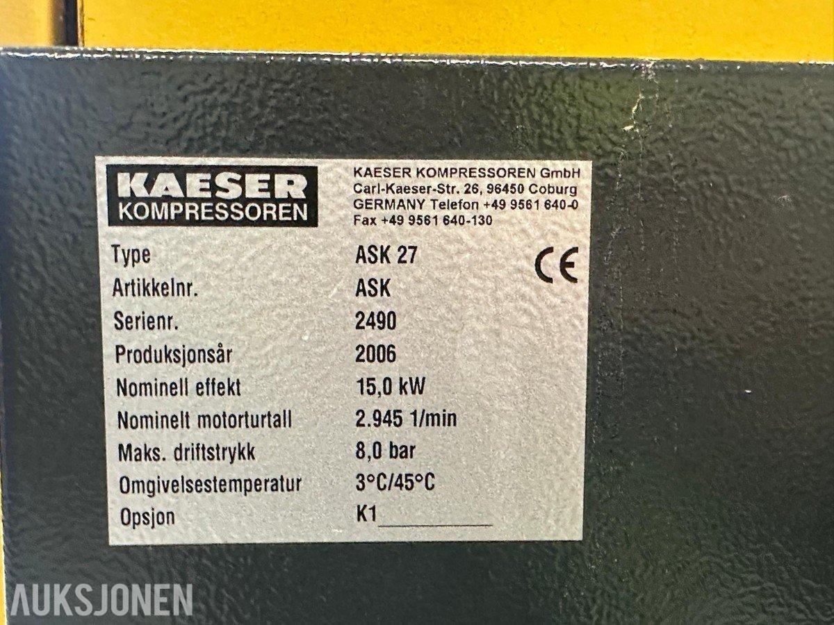 2006 Kaeser Ask 27 skruekompressor