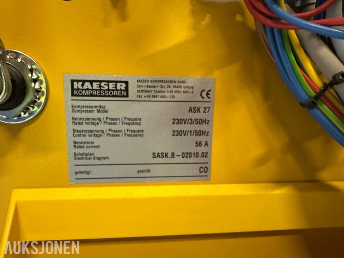 2006 Kaeser Ask 27 skruekompressor