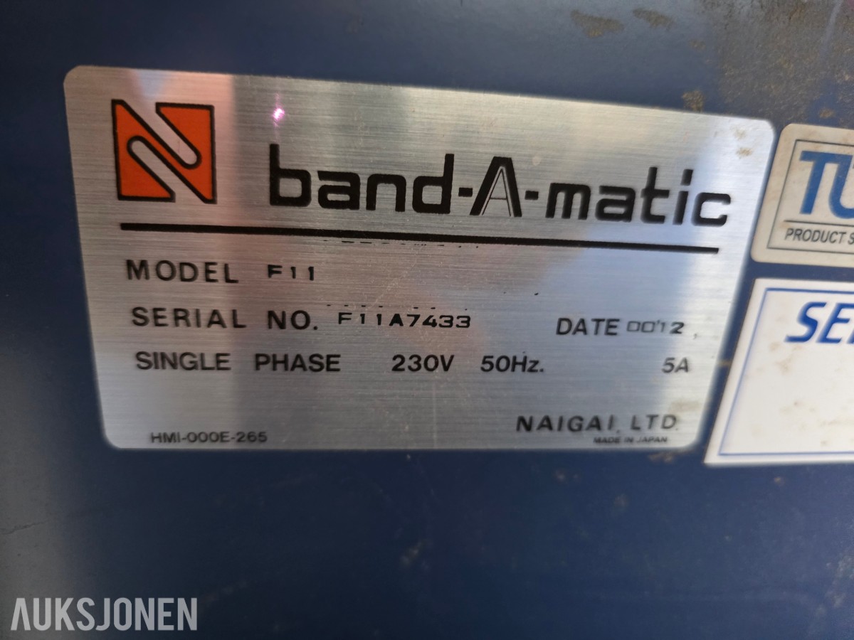 2000 Naigai Band-A-matic F11 automatisk bånd/stroppemaskiner