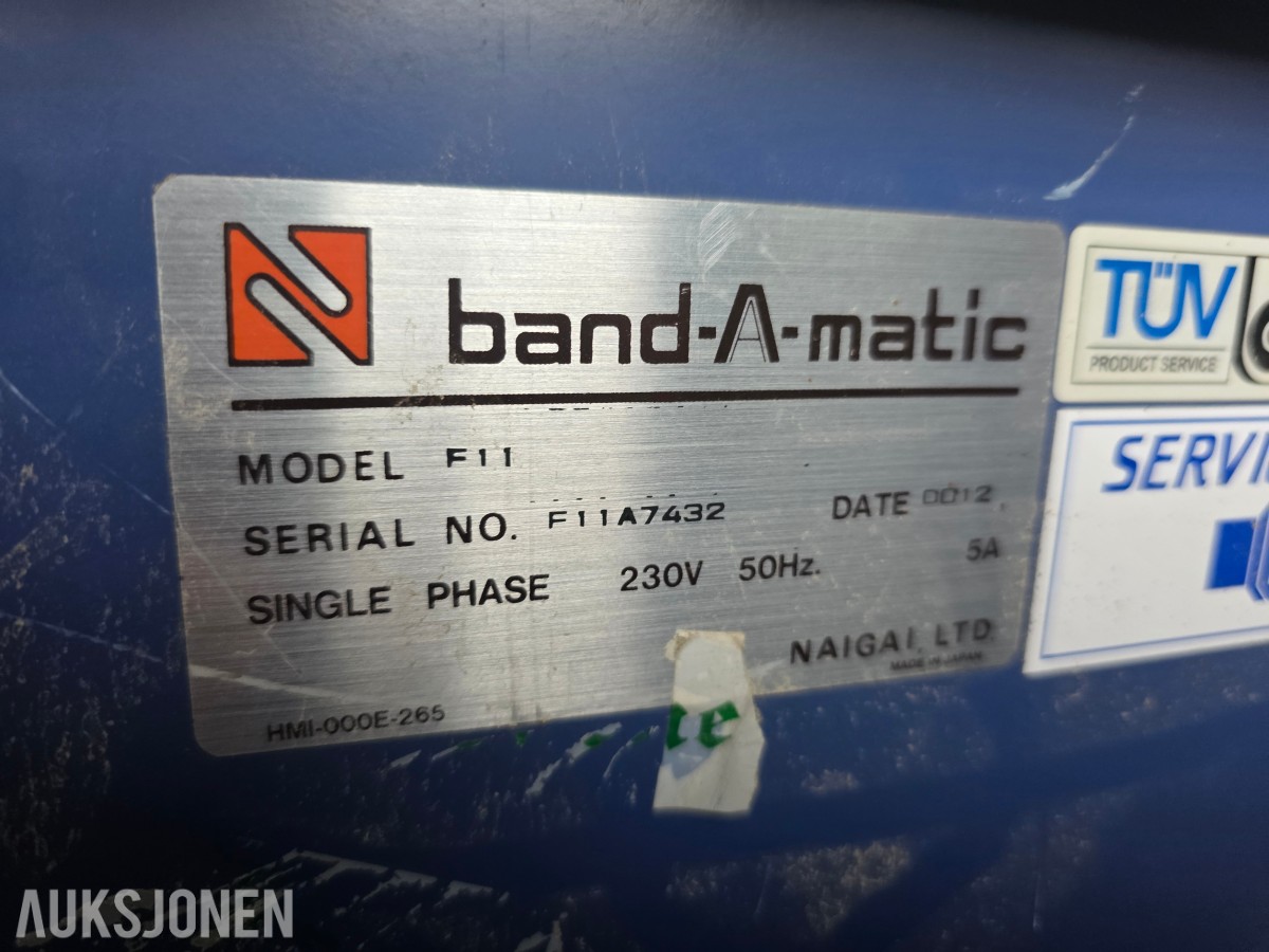 2000 Naigai Band-A-matic F11 automatisk bånd/stroppemaskiner