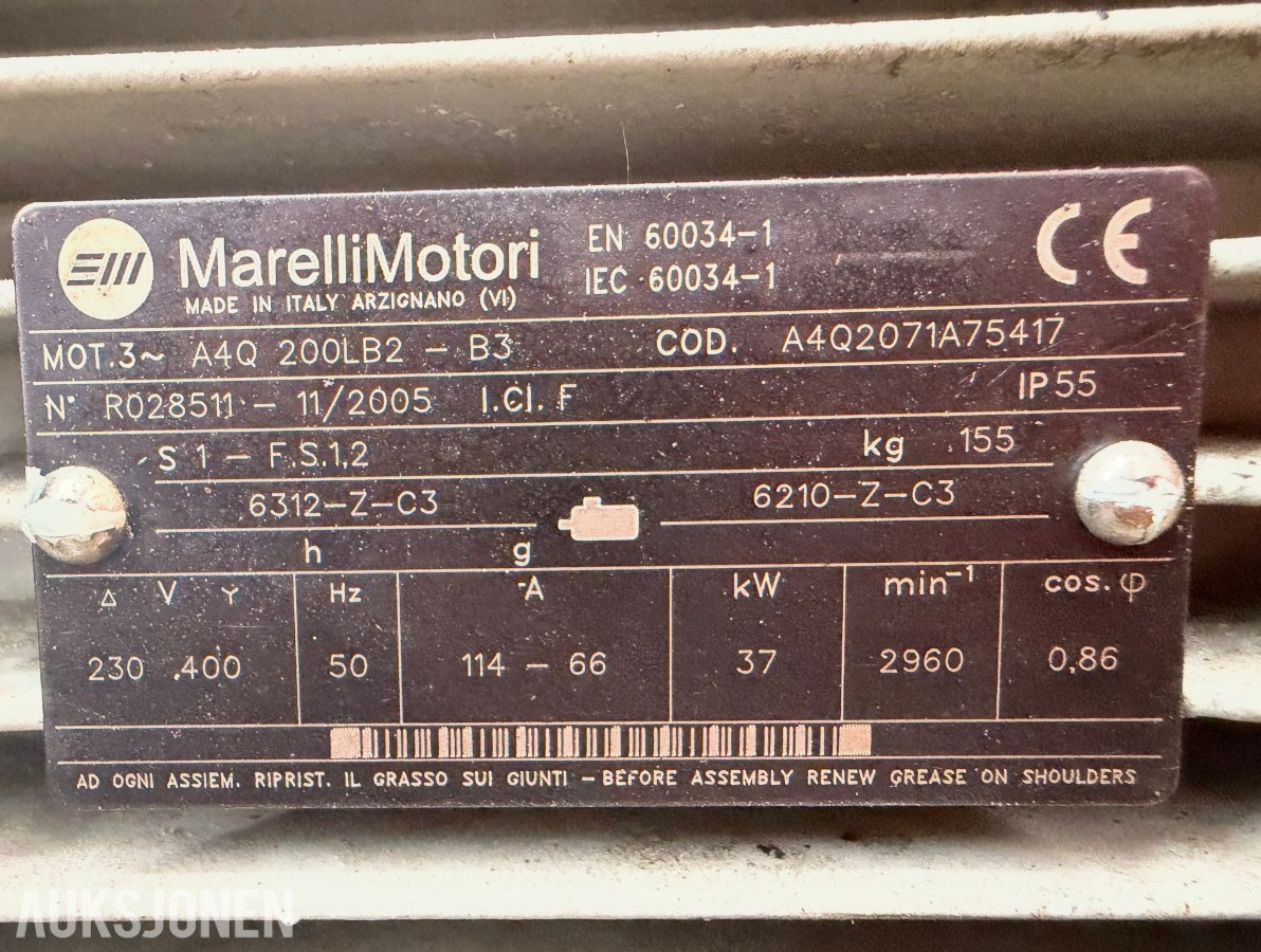 Mark MSC 37kW kompressor - 8 bar