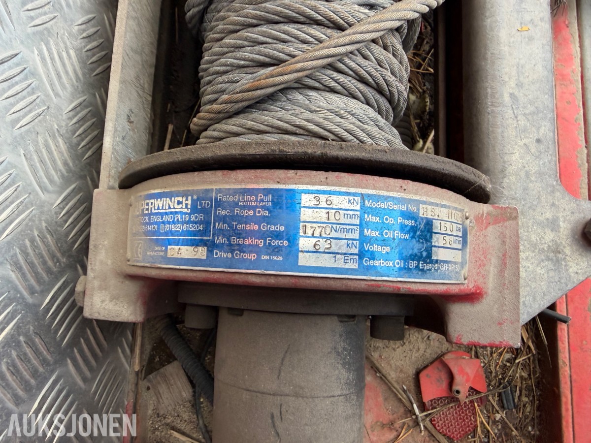 1998 mod. MAN 12.224llc, bergningsbil. 4775 kg. nyttelast