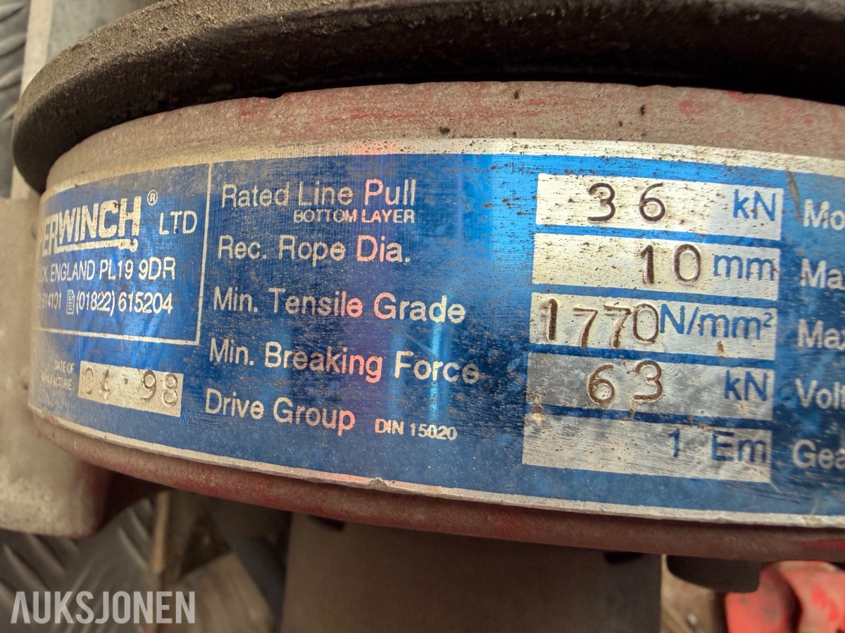 1998 mod. MAN 12.224llc, bergningsbil. 4775 kg. nyttelast