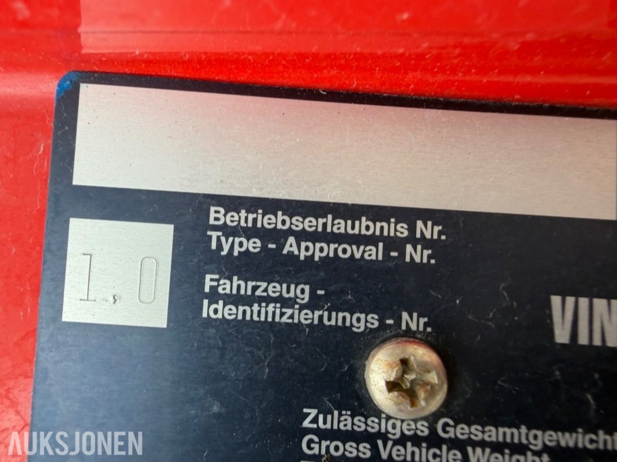 1998 mod. MAN 12.224llc, bergningsbil. 4775 kg. nyttelast