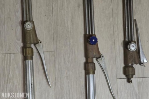 3 skjærebrennere, regulatorer og koblinger 