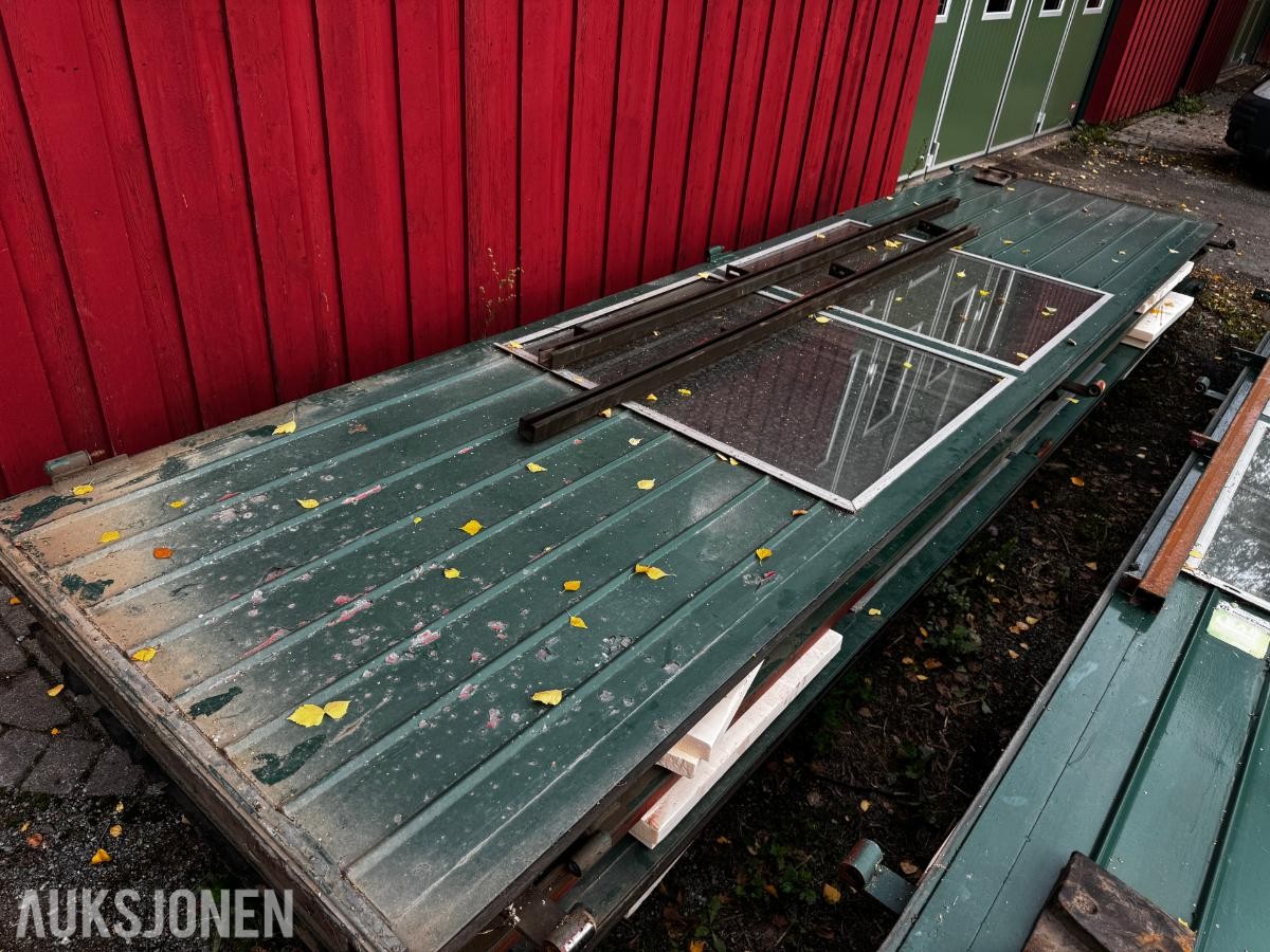 3 stk industriporter 1 med gangdør