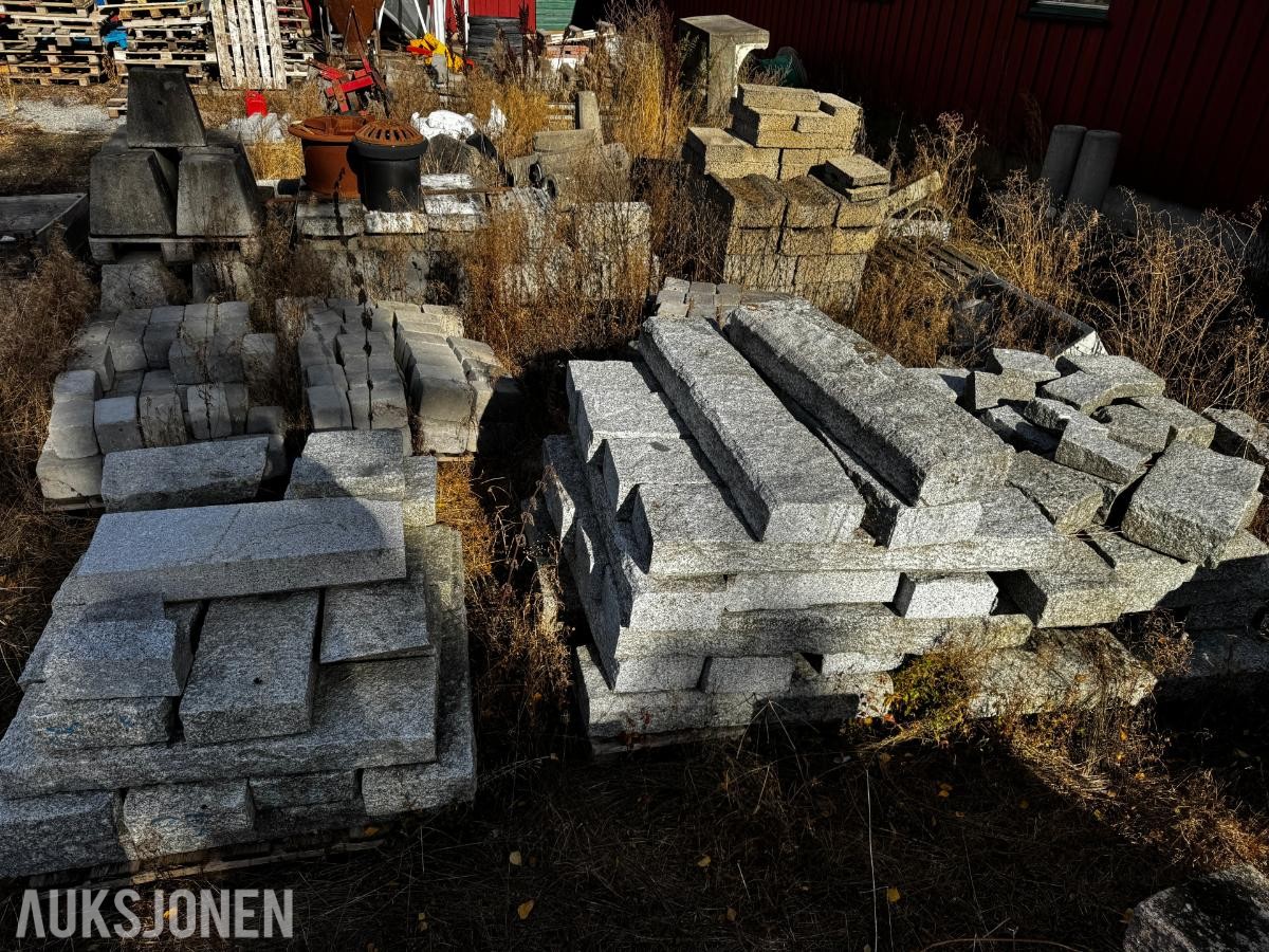 Diverse stein granitt og betong