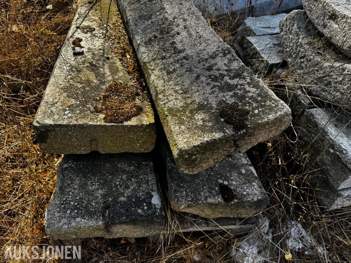 Diverse stein granitt og betong