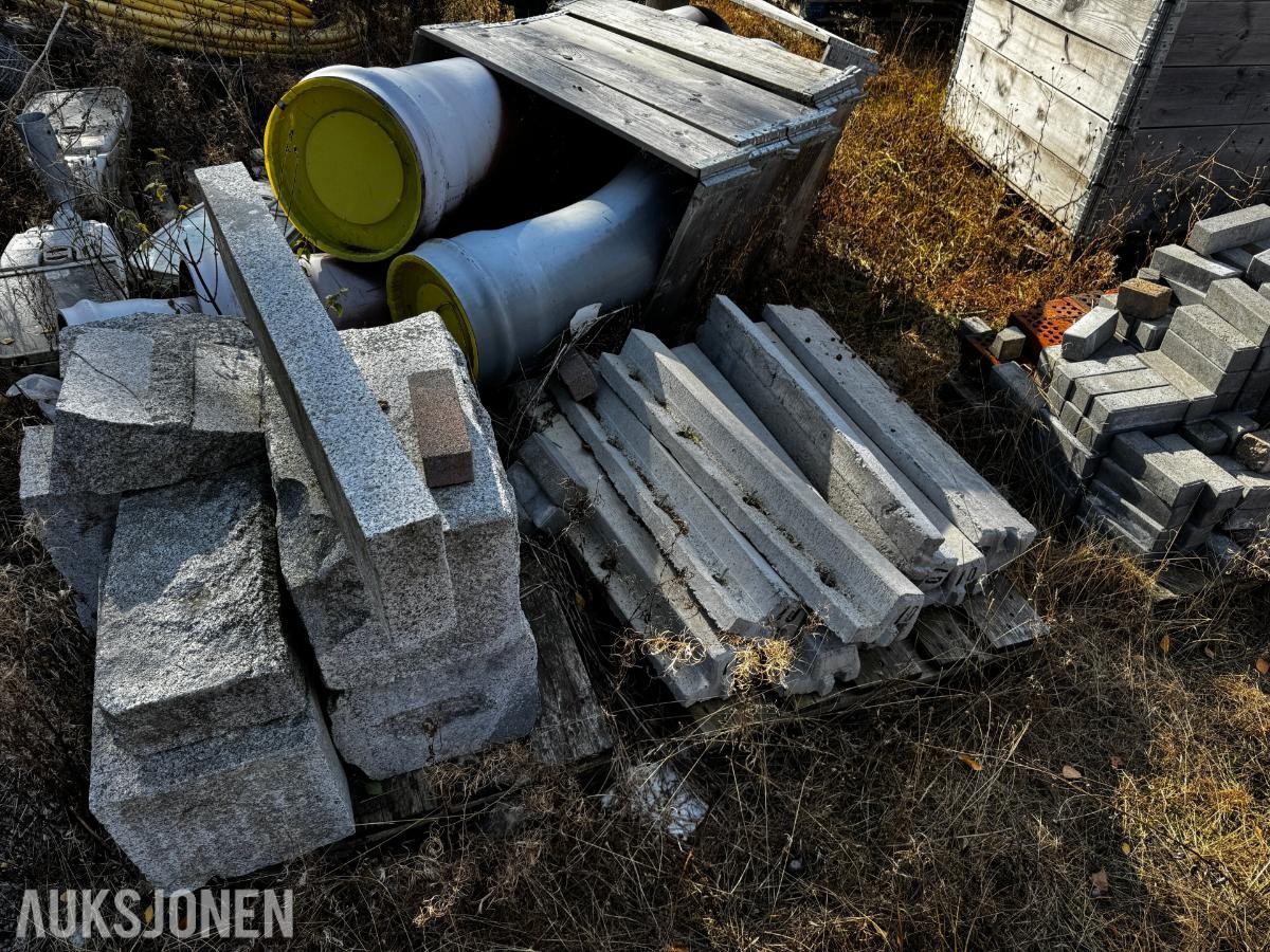 Diverse stein granitt og betong