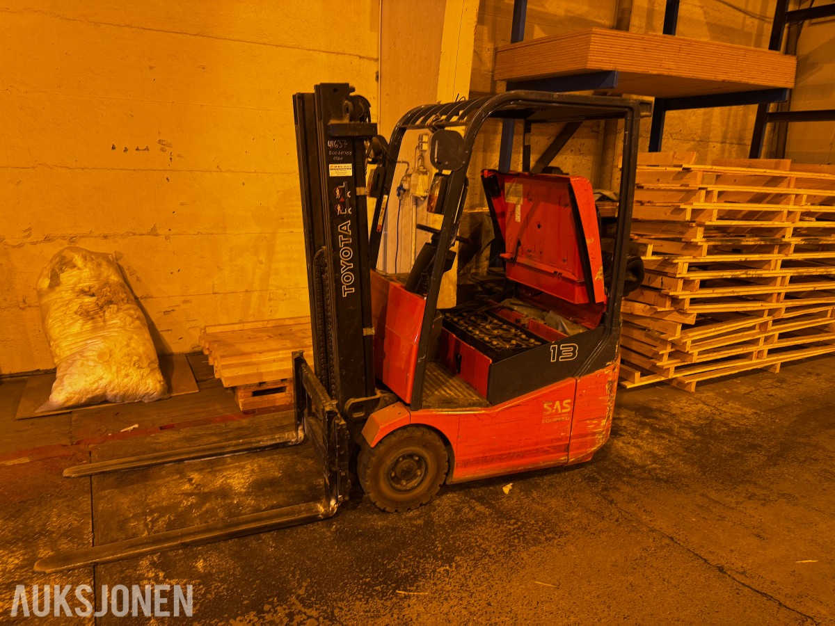 2006 Toyota 7FBEST13 batteri truck 1200 kg løftekapasitet. 