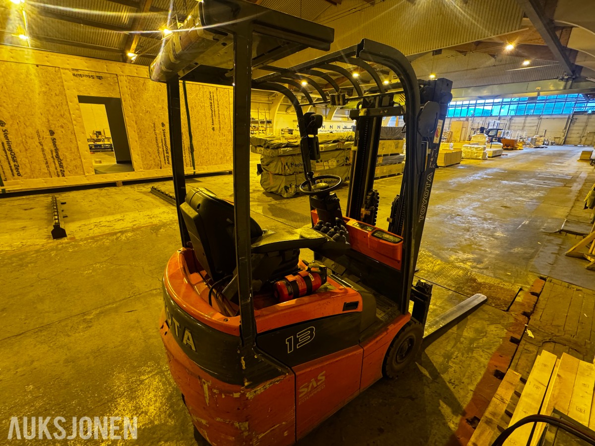 2006 Toyota 7FBEST13 batteri truck 1200 kg løftekapasitet. 