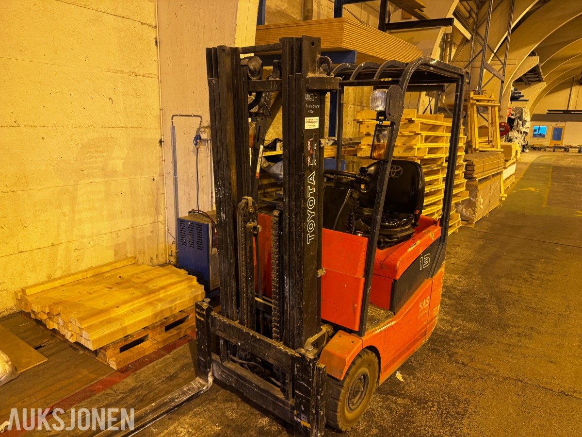 2006 Toyota 7FBEST13 batteri truck 1200 kg løftekapasitet. 