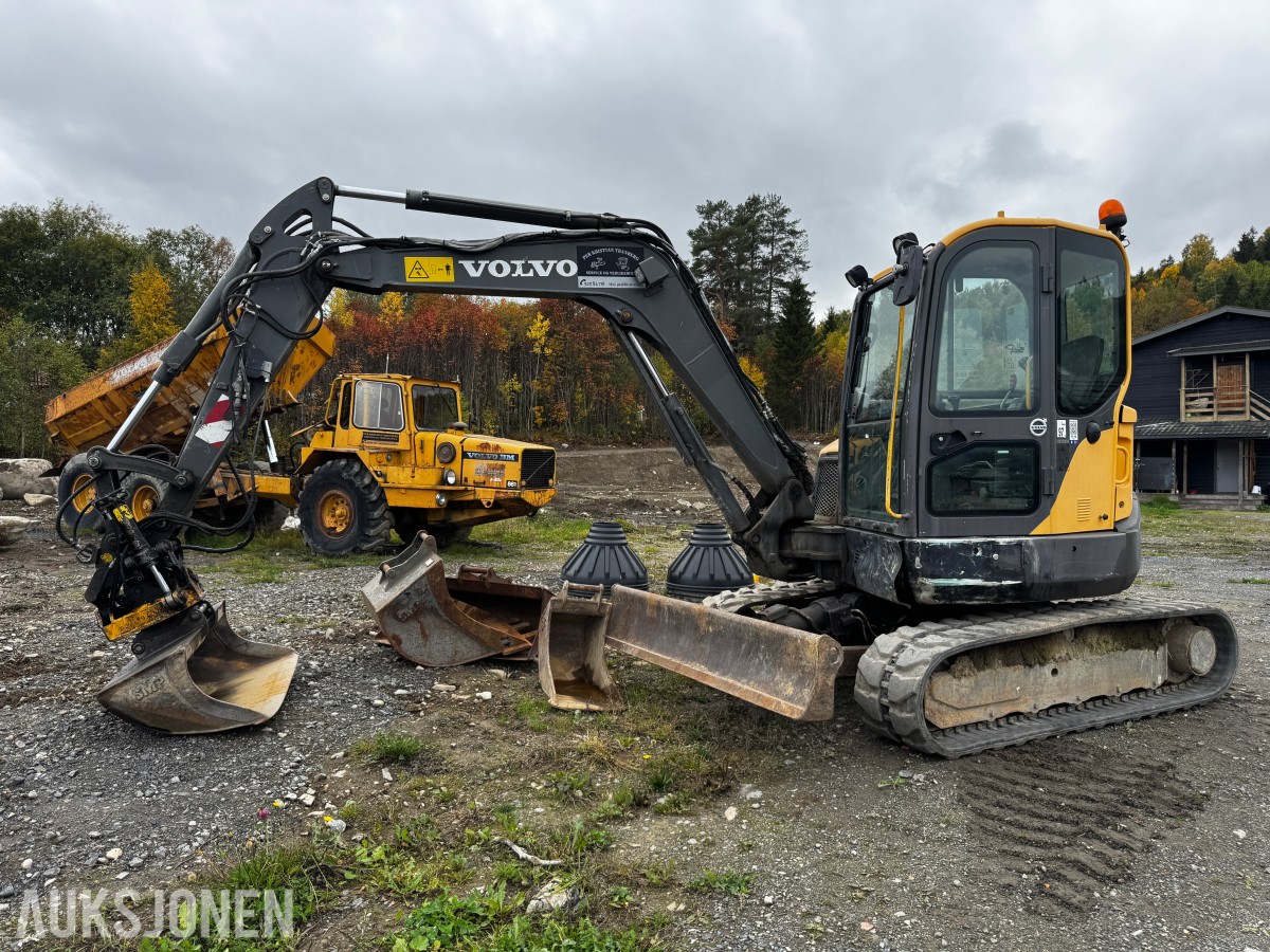 2014 Volvo ECR58D TILTROTATOR 4 SKUFFER