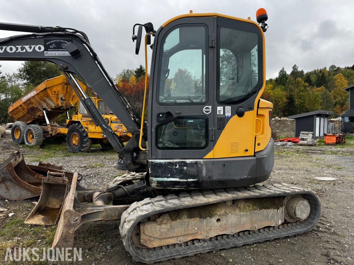 2014 Volvo ECR58D TILTROTATOR 4 SKUFFER