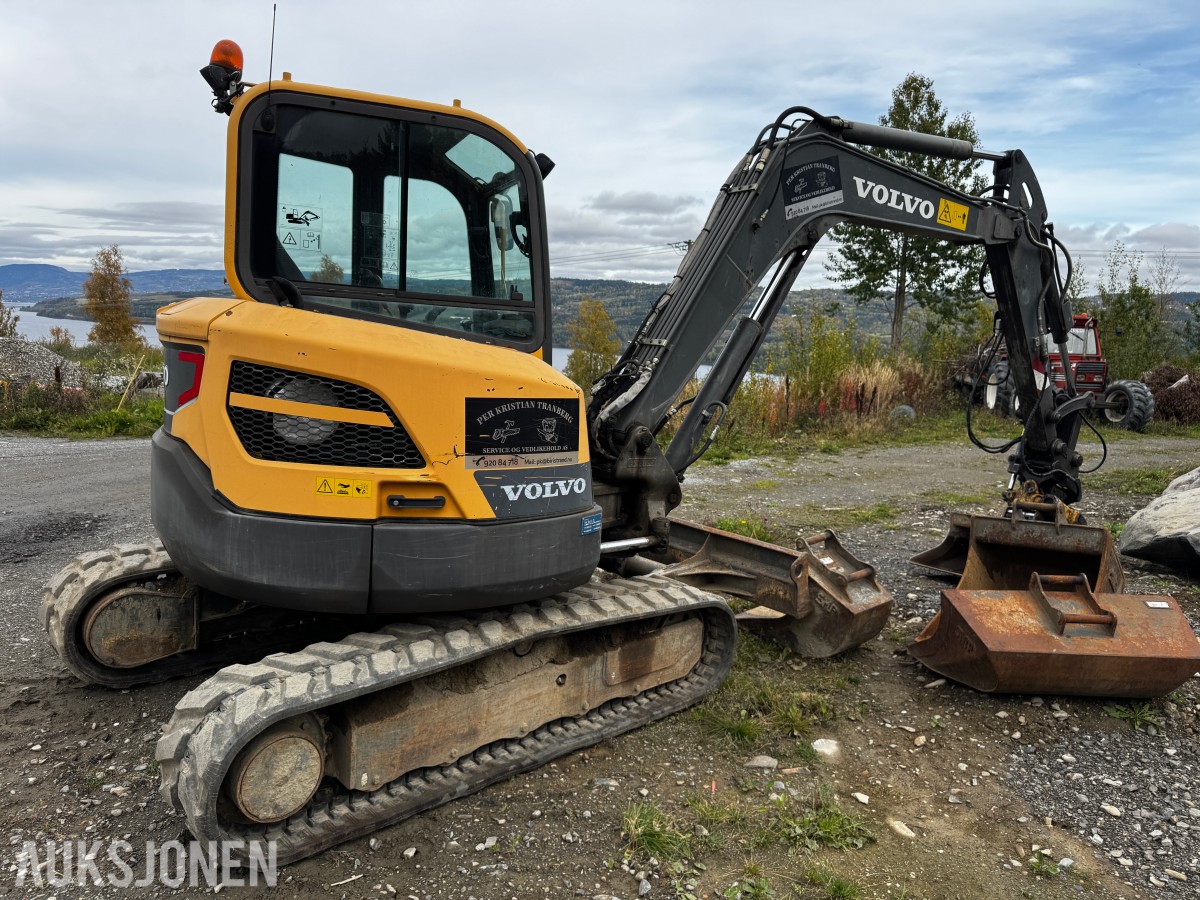 2014 Volvo ECR58D TILTROTATOR 4 SKUFFER