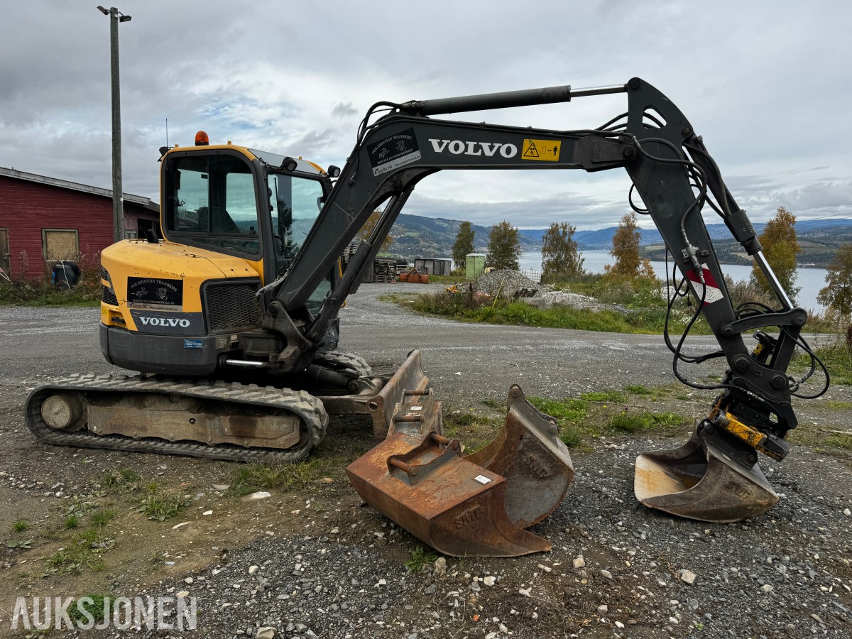 2014 Volvo ECR58D TILTROTATOR 4 SKUFFER