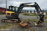 2014 Volvo ECR58D TILTROTATOR 4 SKUFFER