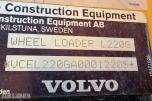 2011 mod. Volvo L220G Hjullaster. Sertifisert, Vekt m/skriver ++