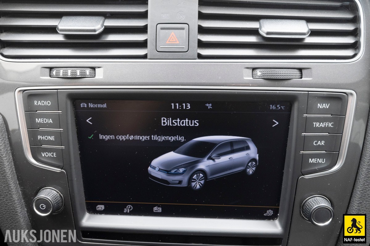 2016 Volkswagen E-GOLF NORSK KAMERA ACC LED NAVI