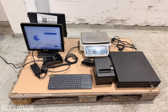 QUORiON Q-Touch PC17 POS-system med DIGI DS-781, Epson TM-T20III og Ingenico Desk/3500