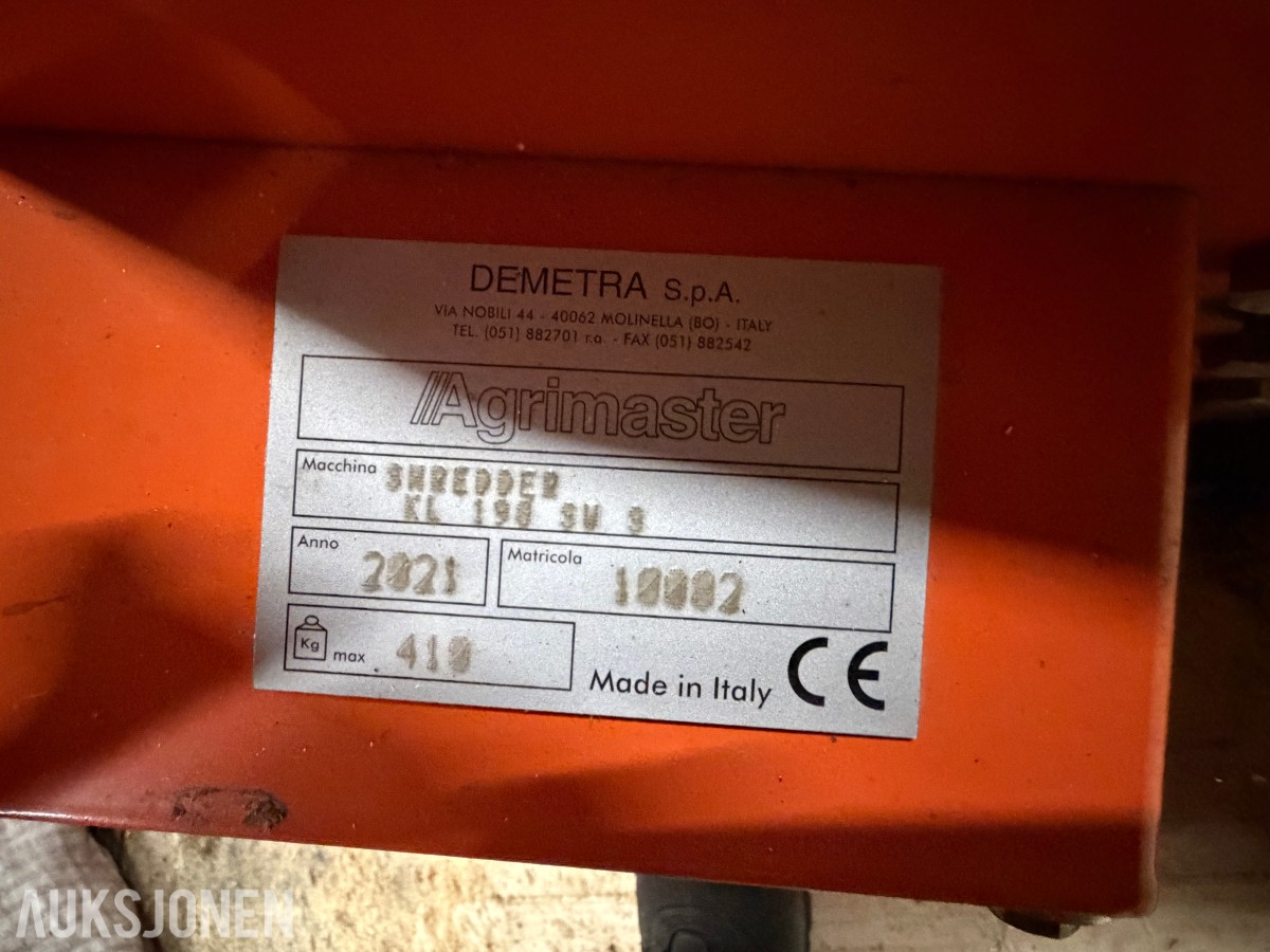 2021 AGRIMASTER KL 190 SW SUPER BEITEPUSSER