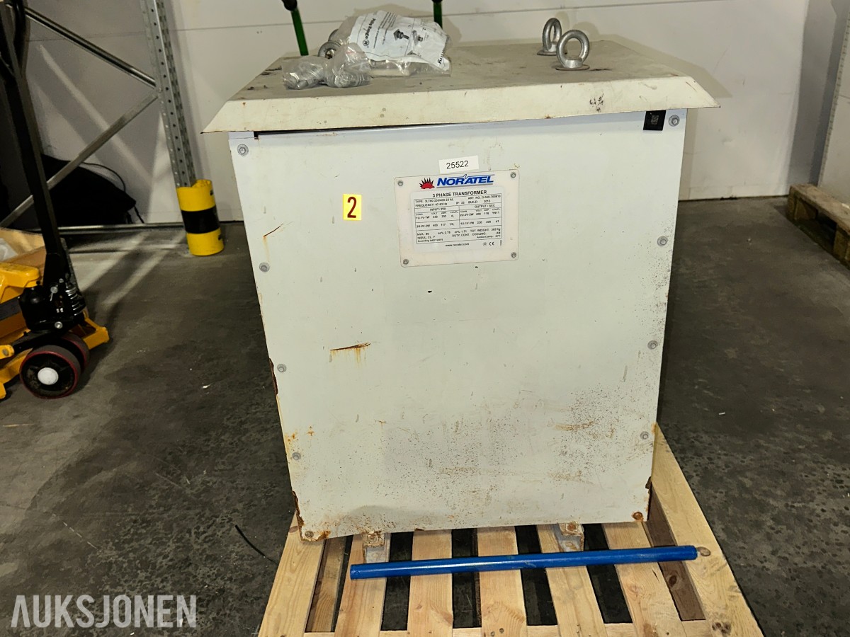 2013 Noratel 80 kVA 3-fase transformator 230/400 V