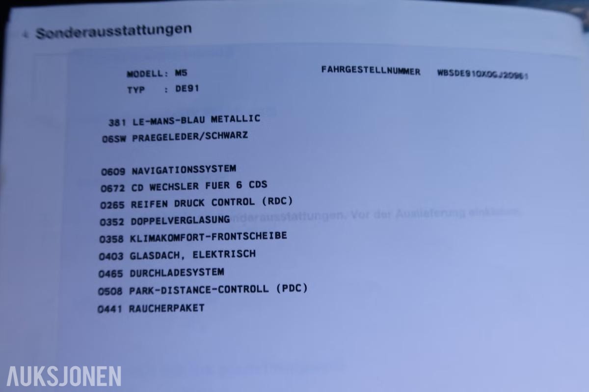 2002 BMW M5 4.9 V8 400HK NAF-TEST GODKJENT SUPERSPORT UNDERSTEL