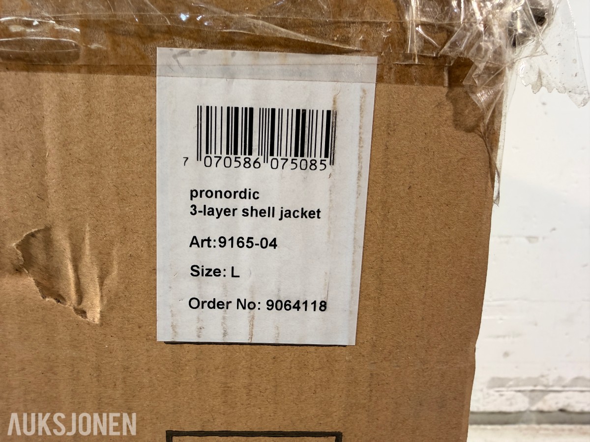 275 stk Univern ProNordic 3-lags skalljakker - i størrelse L