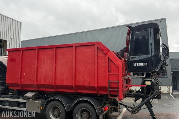 2005 Krok container med Loglift kran - 9,7 meter rekkevidde - 35m3