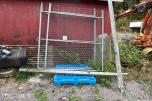 Port 4 meter 2 meter høy, stolper og feste