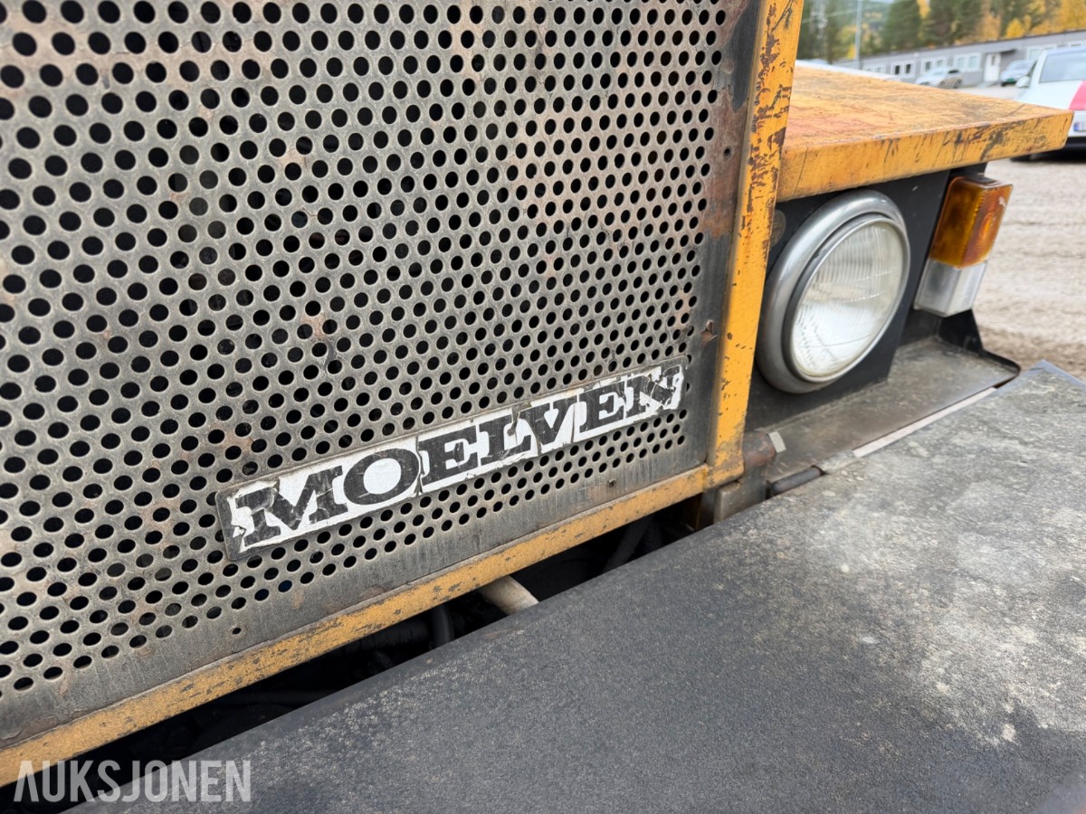 1990 mod. Moelven Munsters HLD 2200 kran m/roterende gripeskuffe