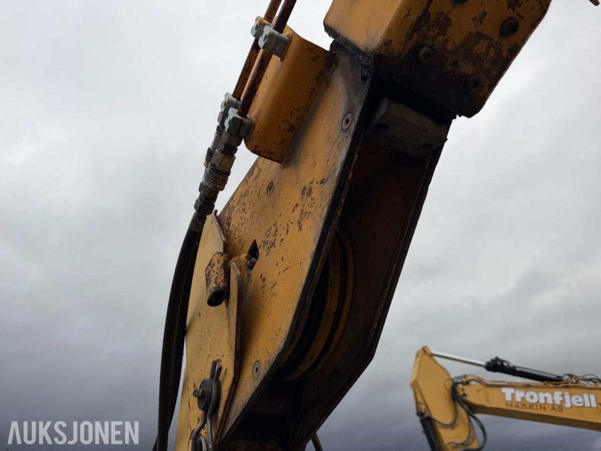 1990 mod. Moelven Munsters HLD 2200 kran m/roterende gripeskuffe