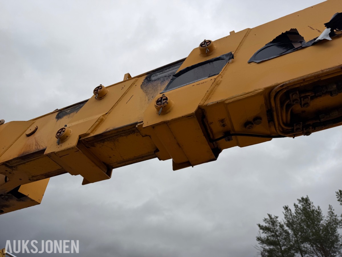 1990 mod. Moelven Munsters HLD 2200 kran m/roterende gripeskuffe