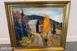 Arne Sandberg (1925–2006) – «Fra Østmarka» – oljemaleri